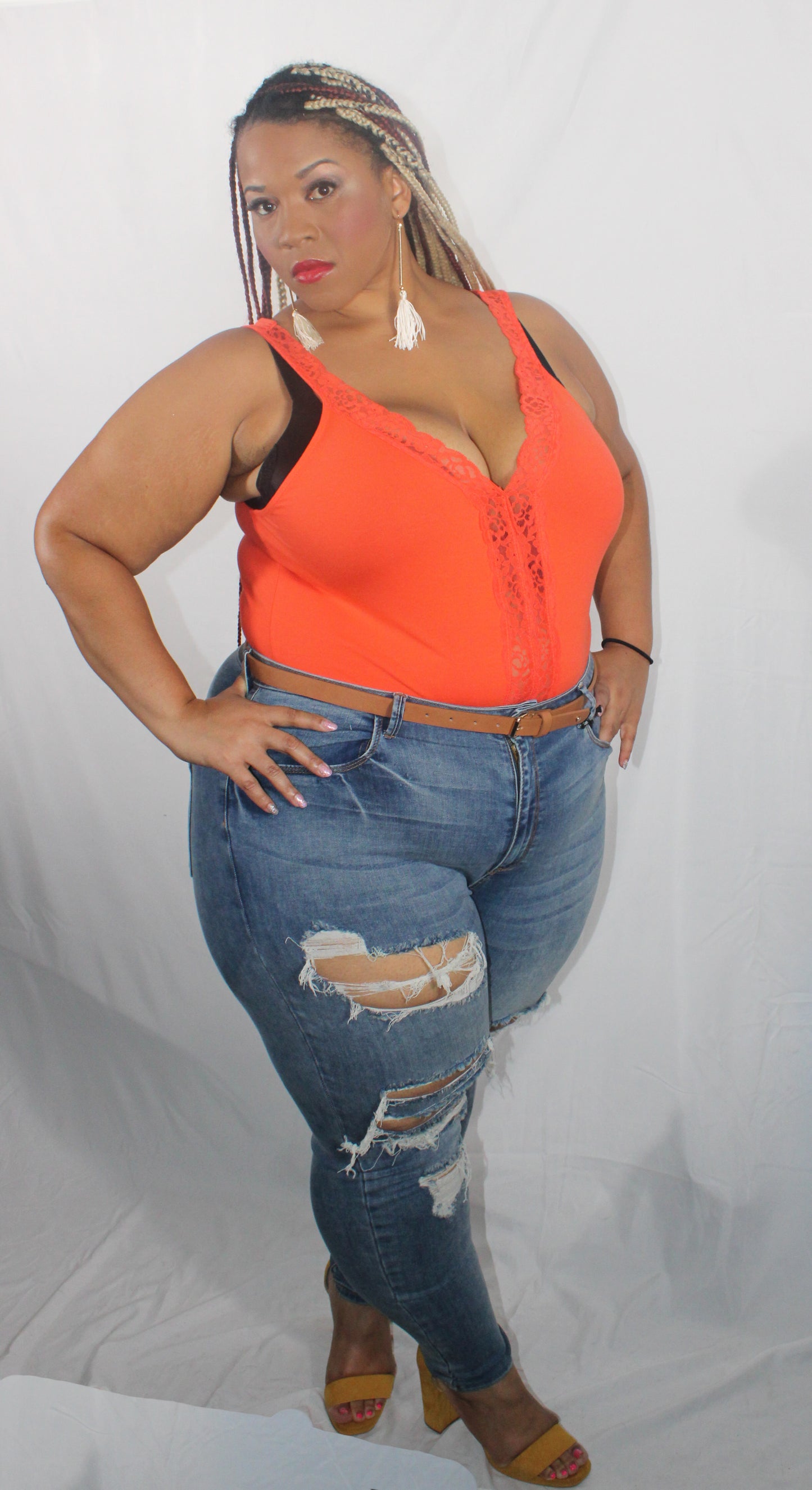 M.A.P HUG ME DISTRESSED DENIM JEANS