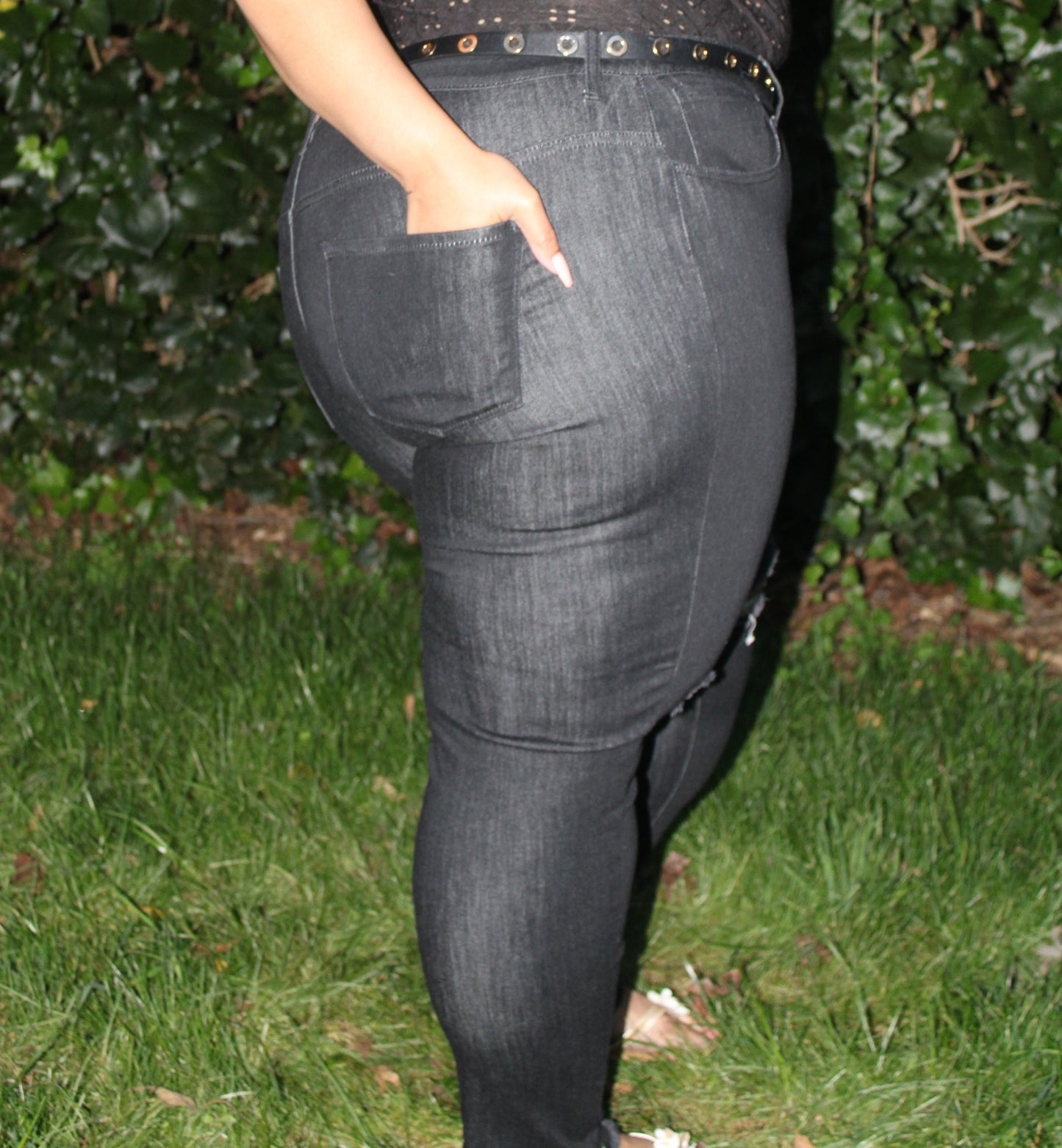 M.A.P HIGH RISE  BLACK JEANS