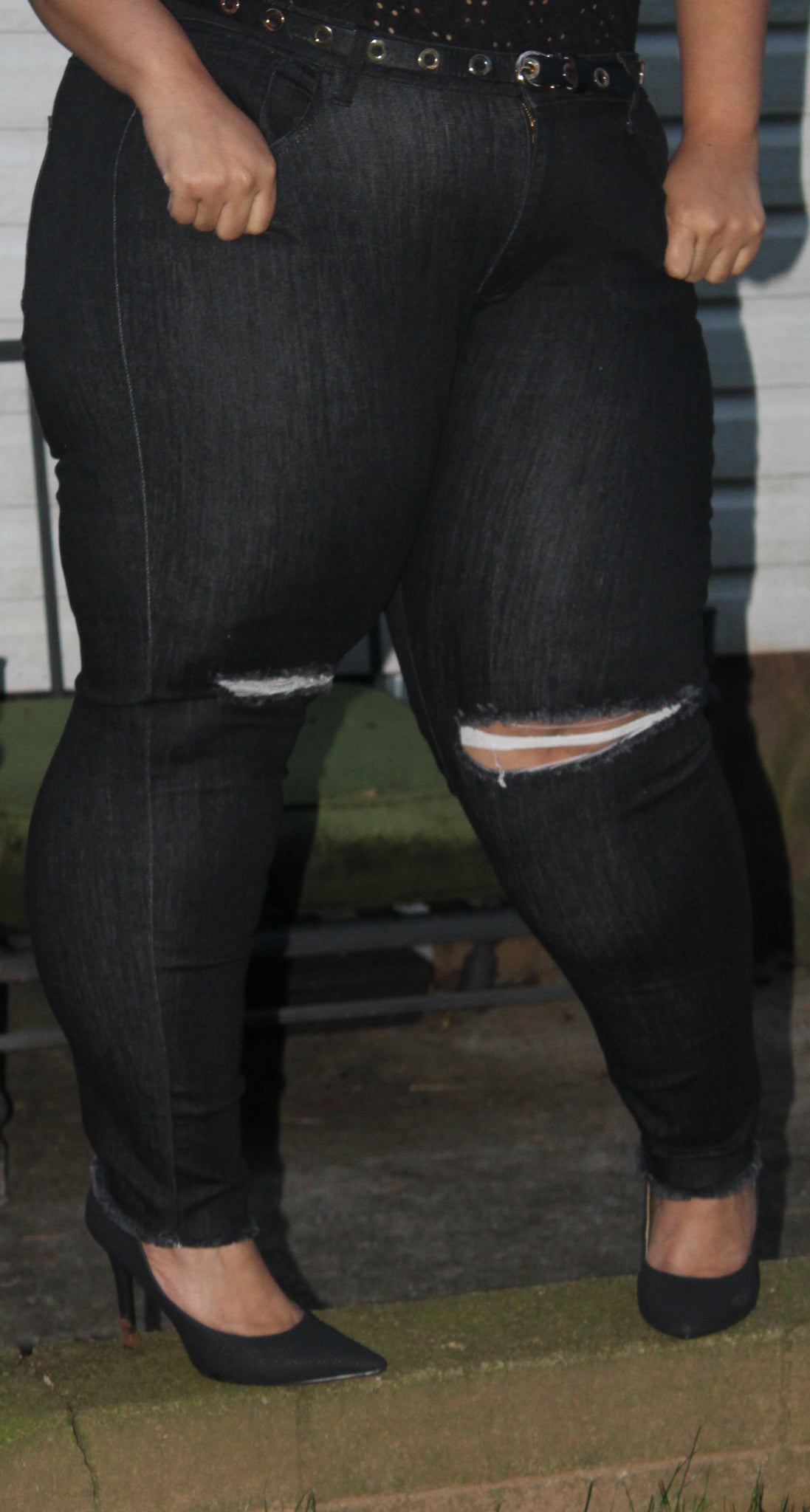 M.A.P HIGH RISE  BLACK JEANS