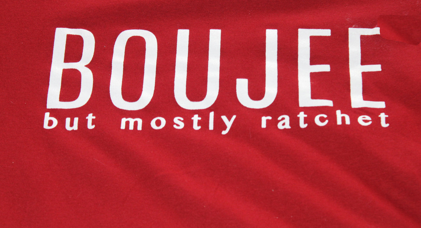 BOUJEE But Mostly Ratchet Short Sleeve V Neck T-Shirt